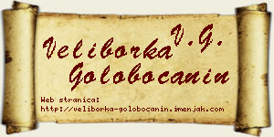 Veliborka Golobočanin vizit kartica
